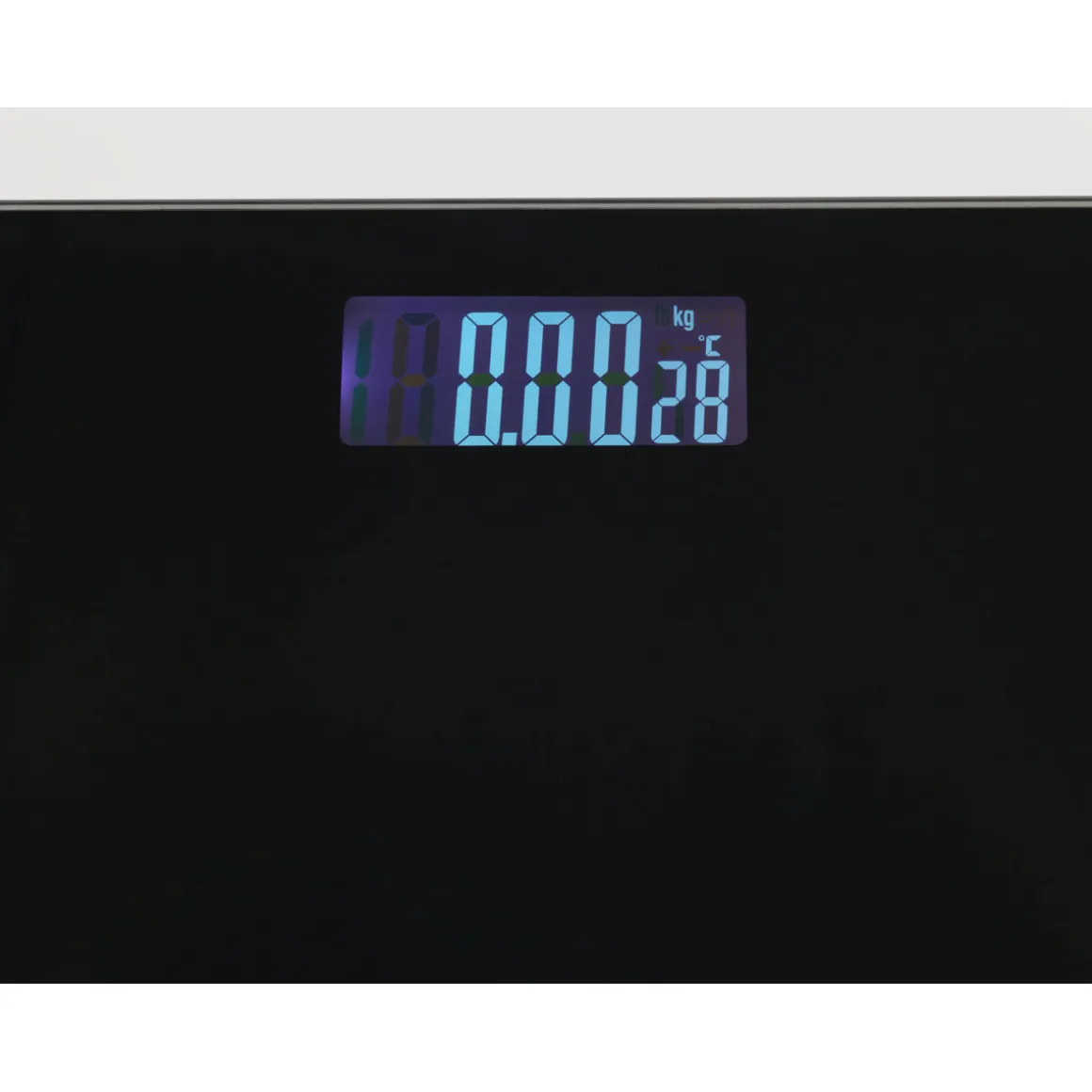 Wenko Personenwaage LCD Schwarz digitale Körperwaage mit LCD-Display