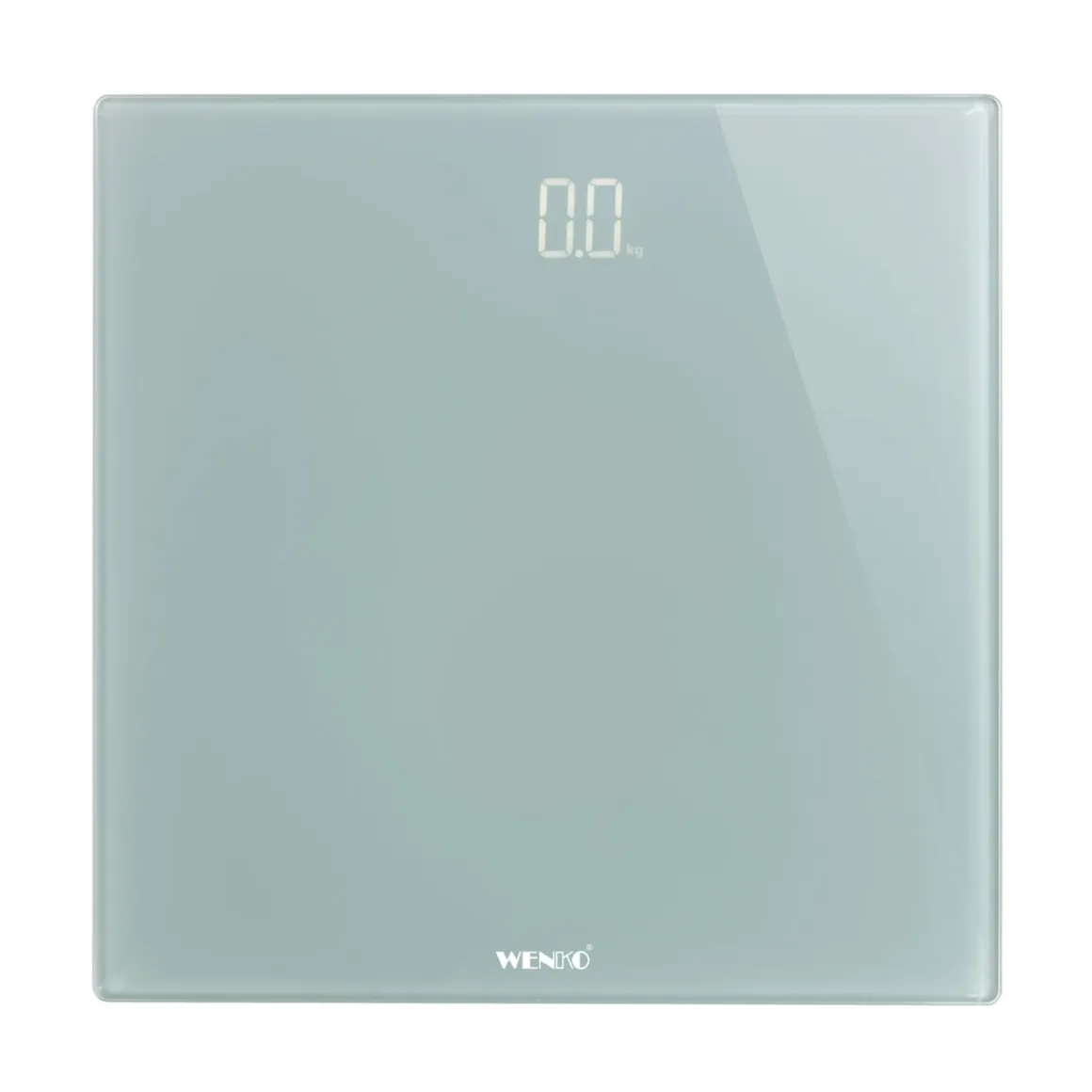 Wenko Personenwaage LED Grau digitale Körperwaage mit LED-Display