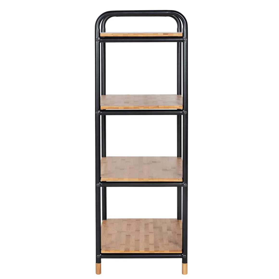 Wenko Regal Loft aus Bambus mit 4 Etagen Badezimmerregal Wohnregal