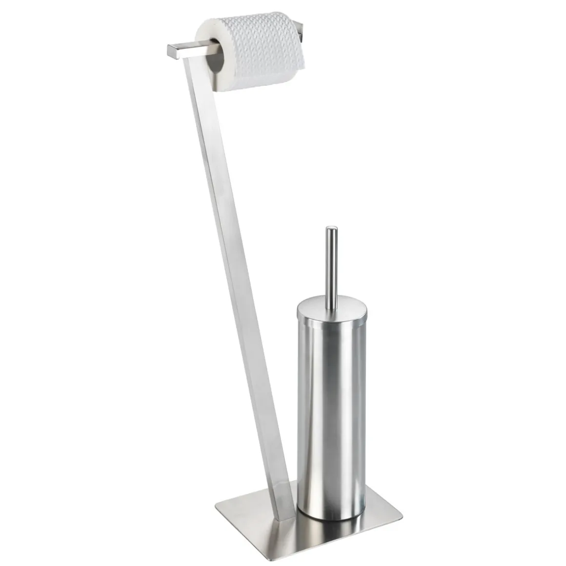 Wenko Stand WC-Garnitur Lirio Edelstahl matt