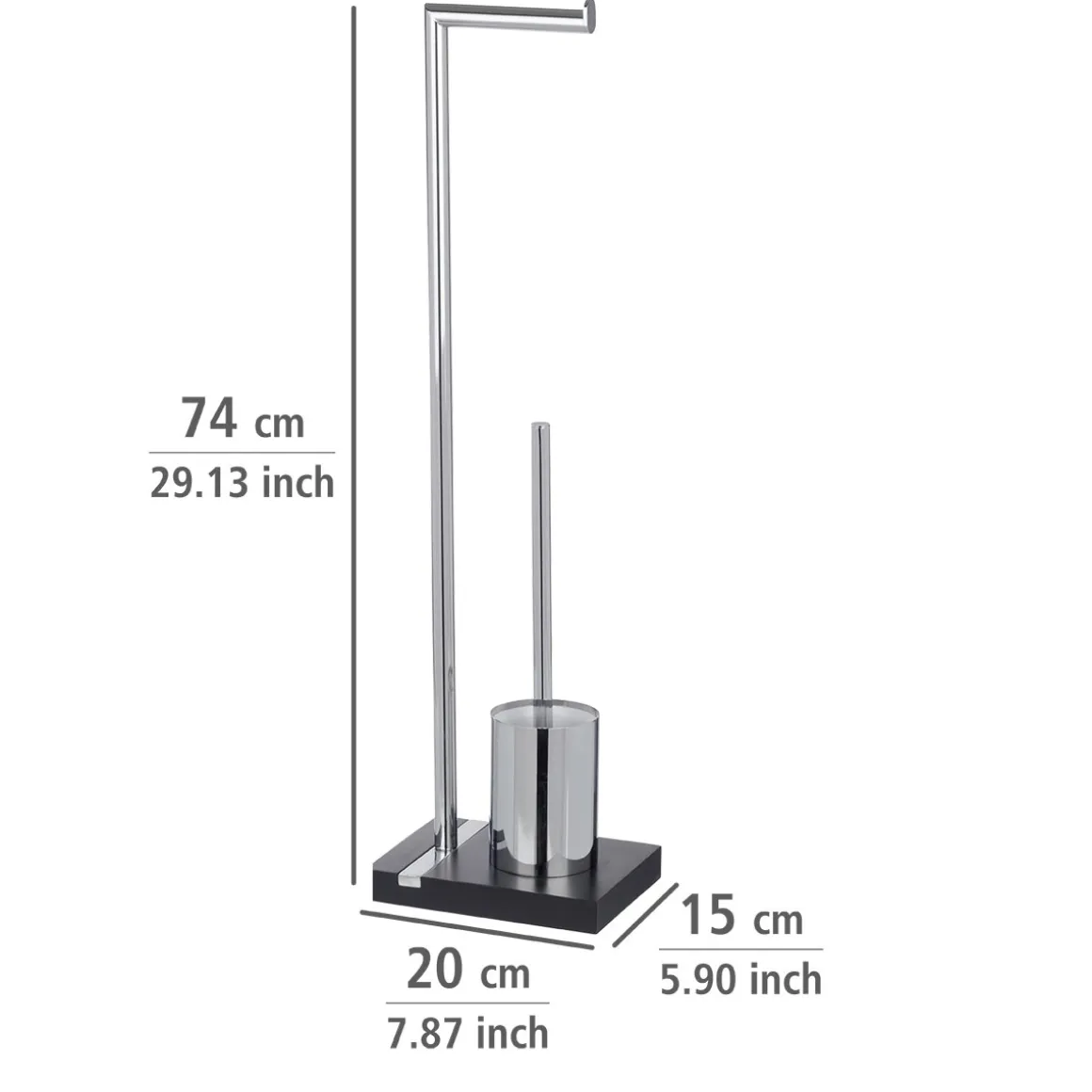 Wenko Stand WC-Garnitur Noble Black