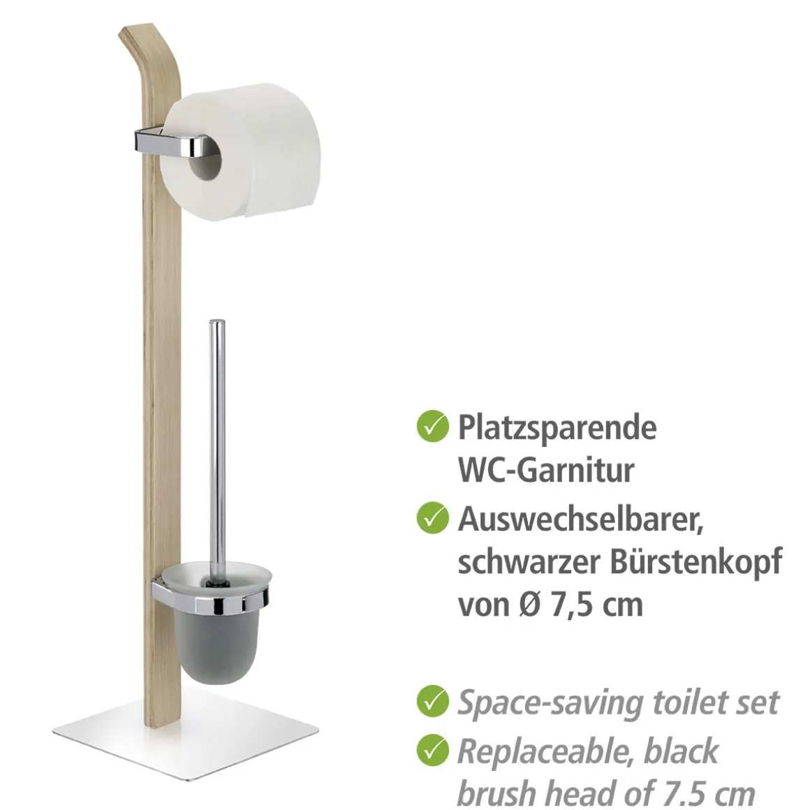 Wenko Stand WC-Garnitur Samona Nature