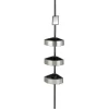 Wenko Teleskop-Duschecke Premium Big Black Edelstahl rostfrei