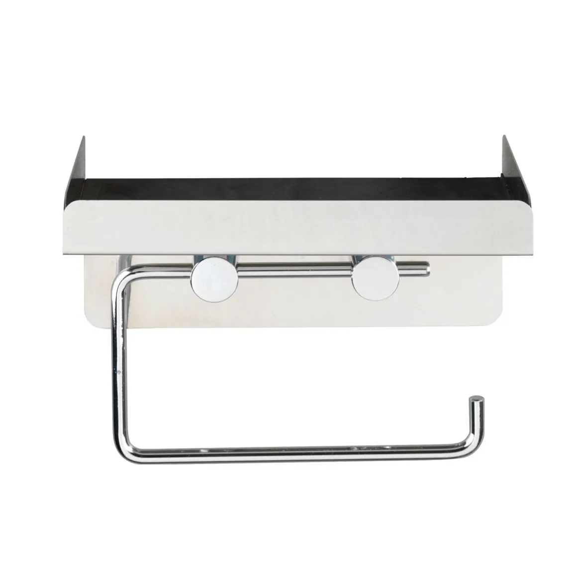 Wenko Toilettenpapierhalter 2 in 1 Edelstahl rostfrei