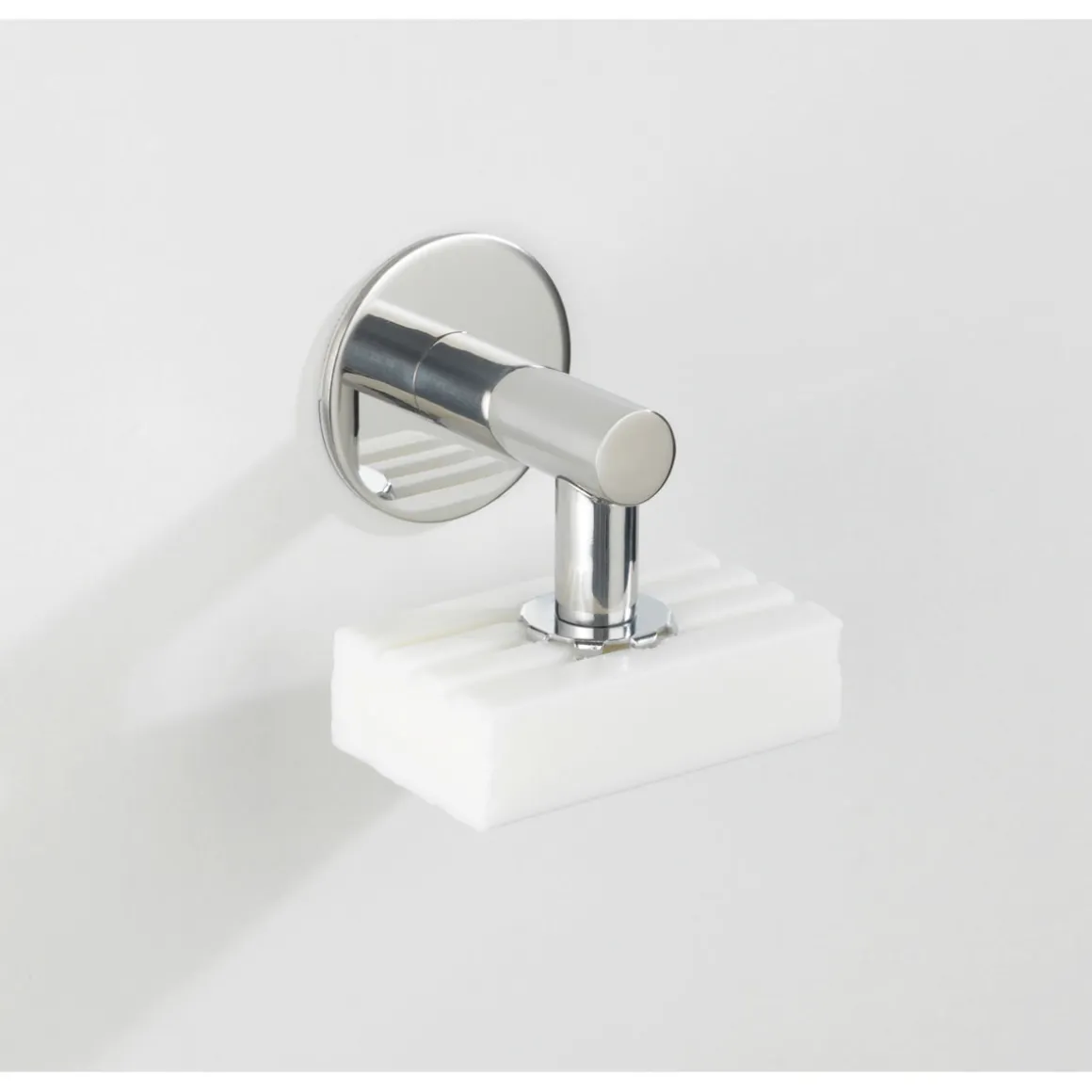 Wenko Turbo-Loc Edelstahl Magnetseifenhalter glänzend Seifenhalter mit Magnet und Turbo-Loc Wandbefestigung zum Ankleben