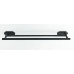 Wenko Turbo-Loc Edelstahl Badetuchstange Duo Orea Black Matt Handtuchstange Befestigen ohne bohren