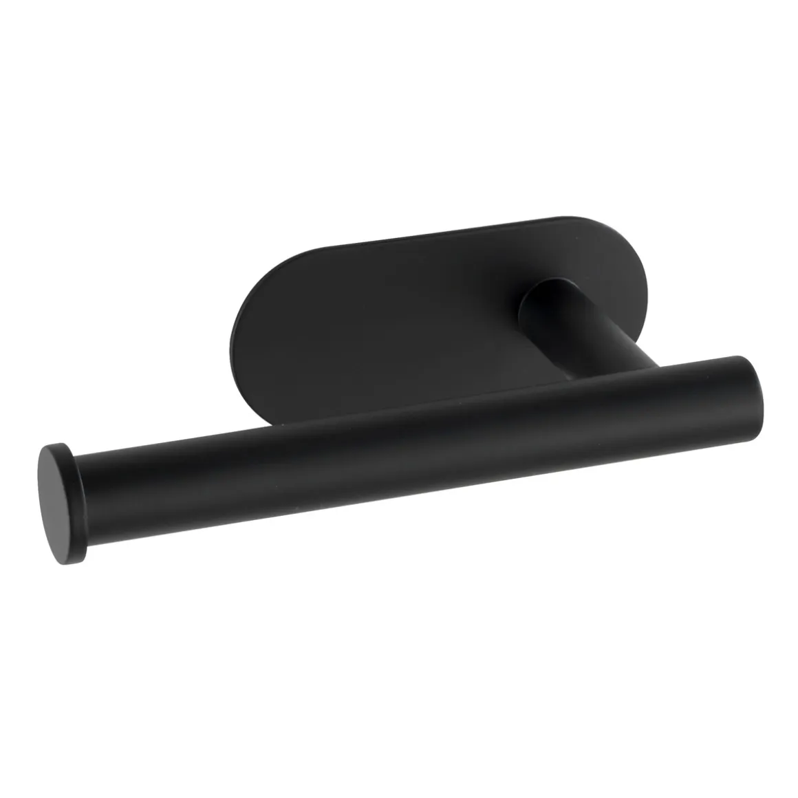 Wenko Turbo-Loc Edelstahl Toilettenpapierhalter Orea Black Matt WC-Rollenhalter Befestigen ohne bohren
