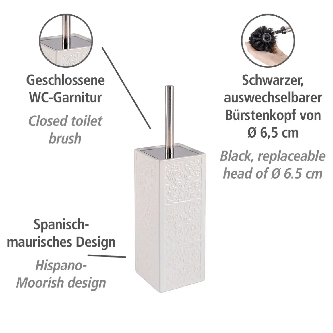 Wenko WC-Garnitur Cordoba Weiß Keramik