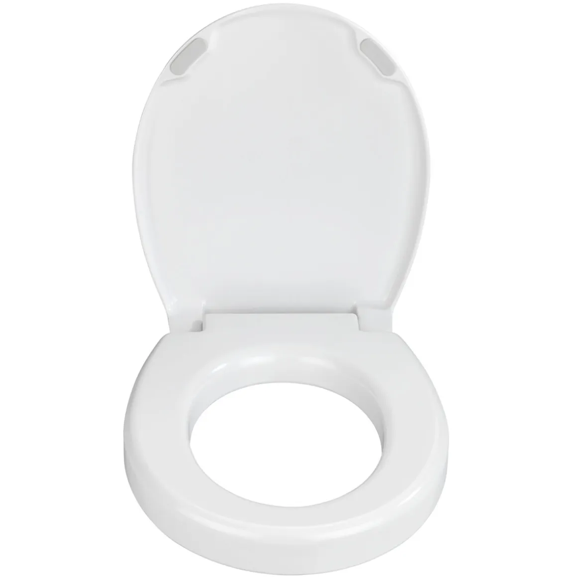 Wenko WC-Sitz Secura Comfort aus antibakteriellem Duroplast mit Sitzflächenerhöhung