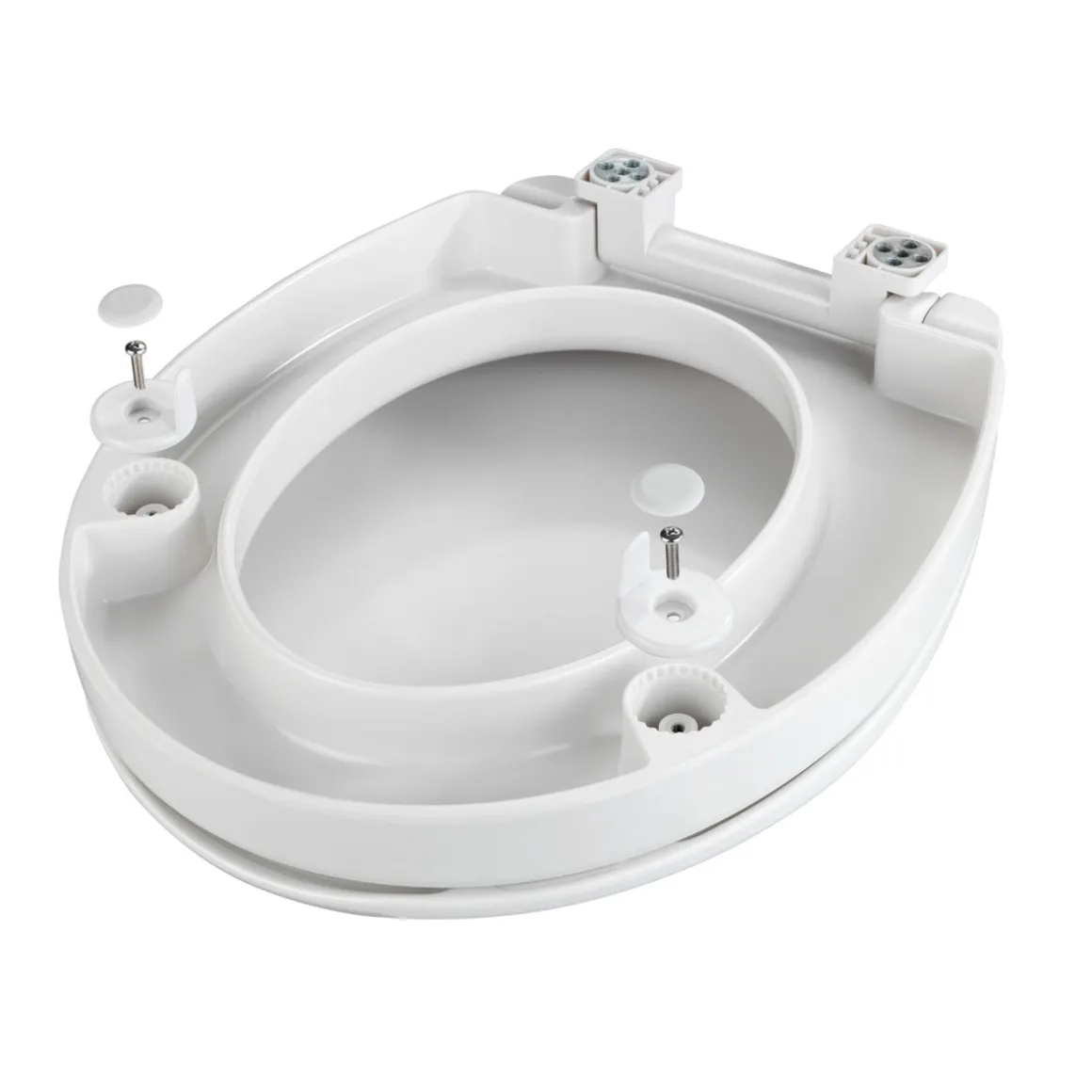 Wenko WC-Sitz Secura Comfort aus antibakteriellem Duroplast mit Sitzflächenerhöhung