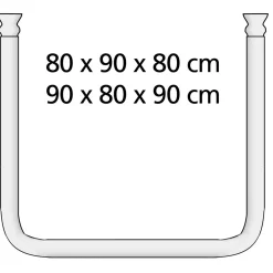 Wenko Winkelstange Universal Chrom 20 mm