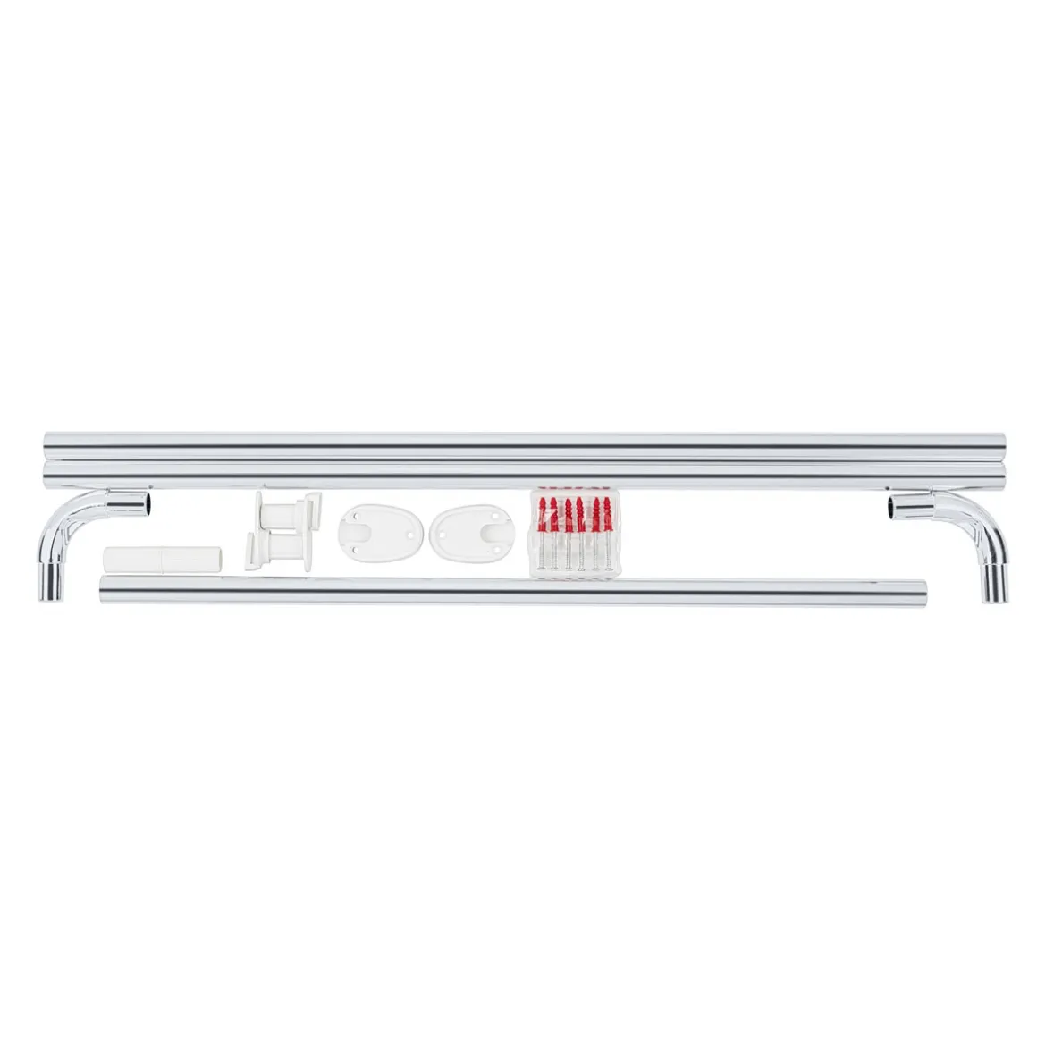 Wenko Winkelstange Universal extra stark Chrom variabel 25 mm