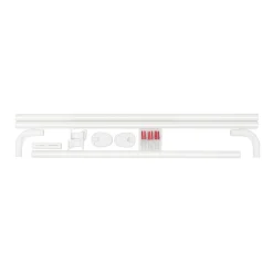Wenko Winkelstange Universal extra stark Weiß variabel 25 mm