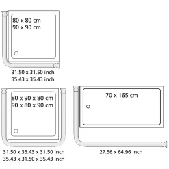 Wenko Winkelstange Universal extra stark Weiß variabel 25 mm