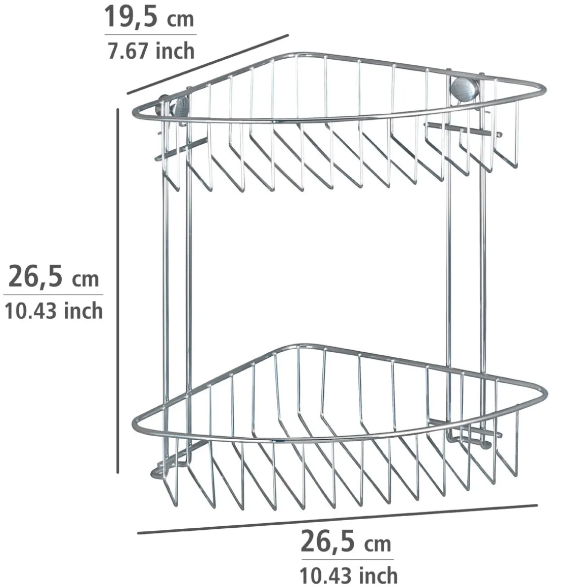 Wenko Eckregal Classic 2 Etagen