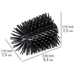 Wenko Ersatzbürstenkopf Durchmesser 7,5 cm schwarz
