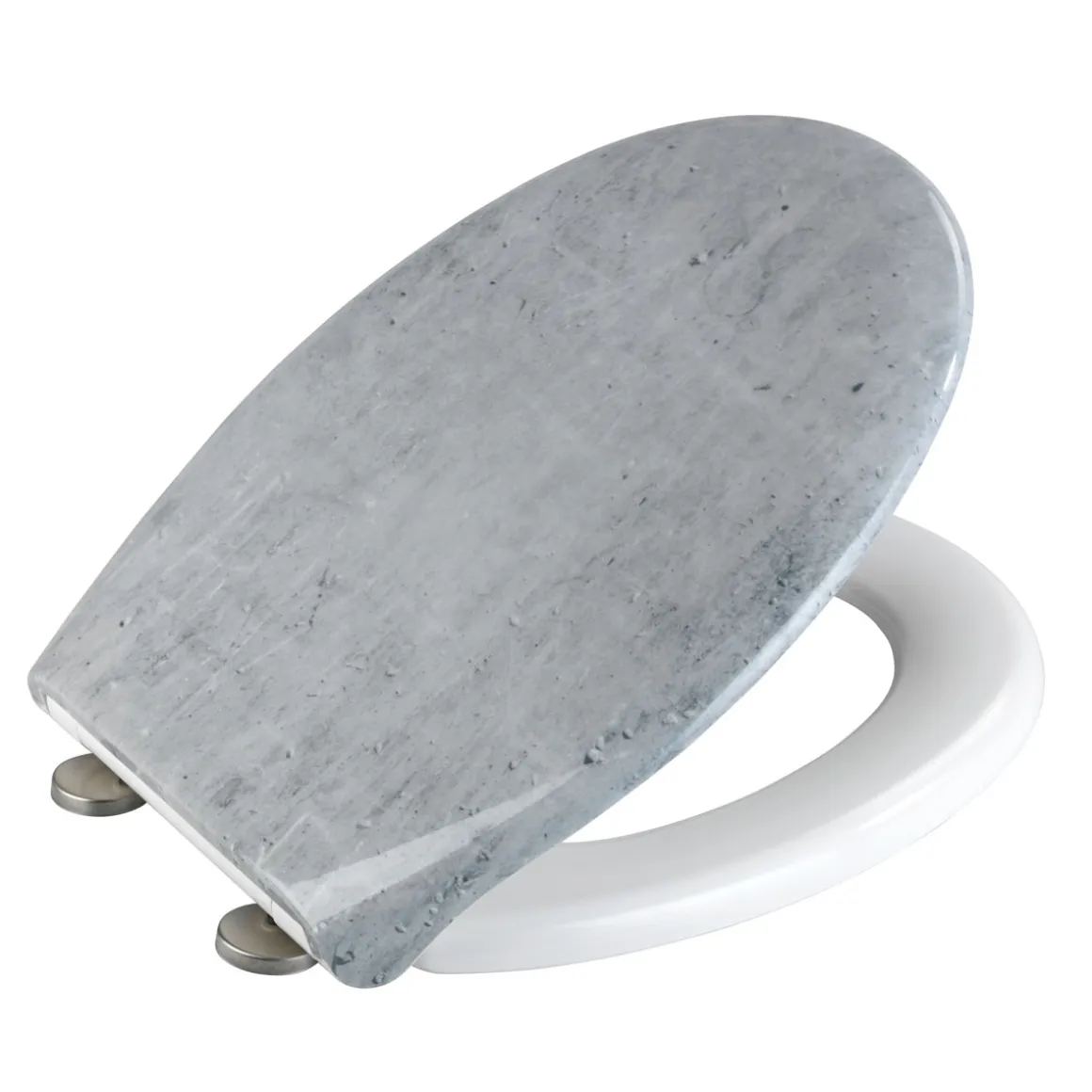 Wenko Premium WC-Sitz Concrete antibakteriell mit Absenkautomatik