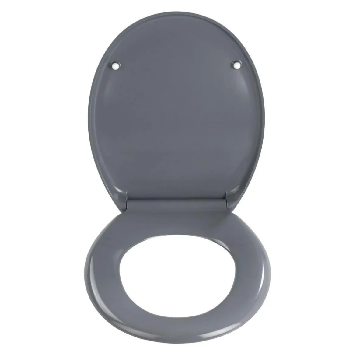 Wenko Premium WC-Sitz Ottana Dunkelgrau antibakteriell mit Absenkautomatik