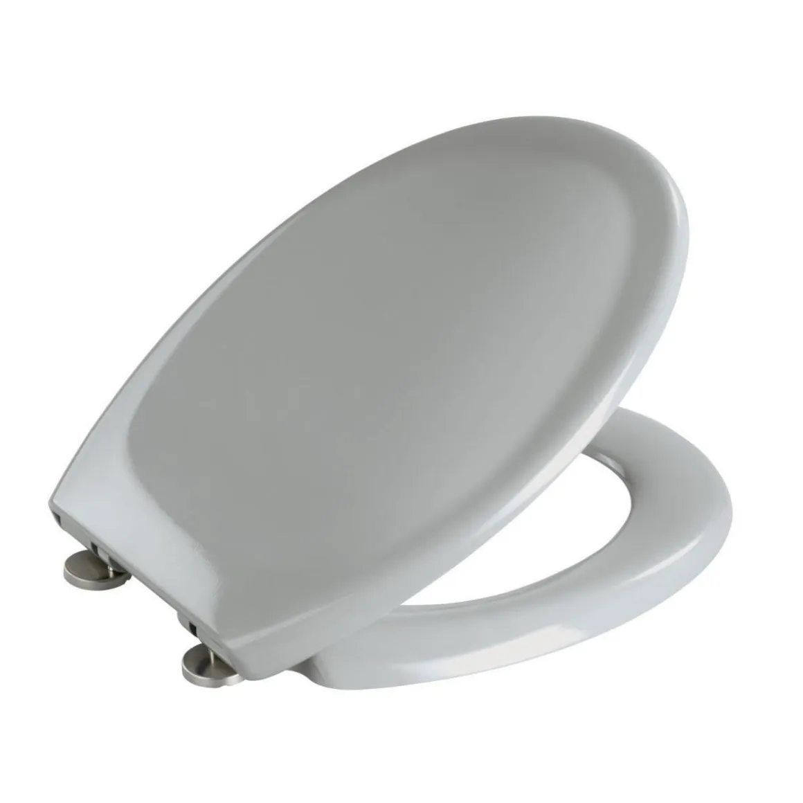 Wenko Premium WC-Sitz Ottana Hellgrau antibakteriell mit Absenkautomatik