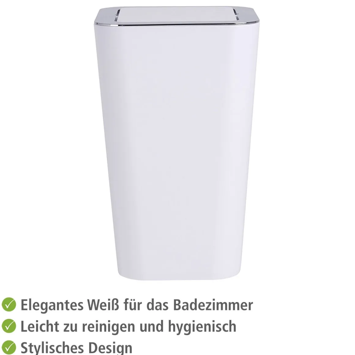 Wenko Schwingdeckeleimer Candy weiß 6 L
