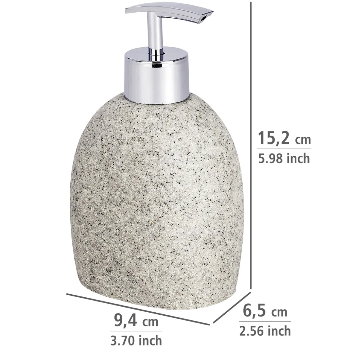 Wenko Seifenspender Puro hellgrau ca 295 ml
