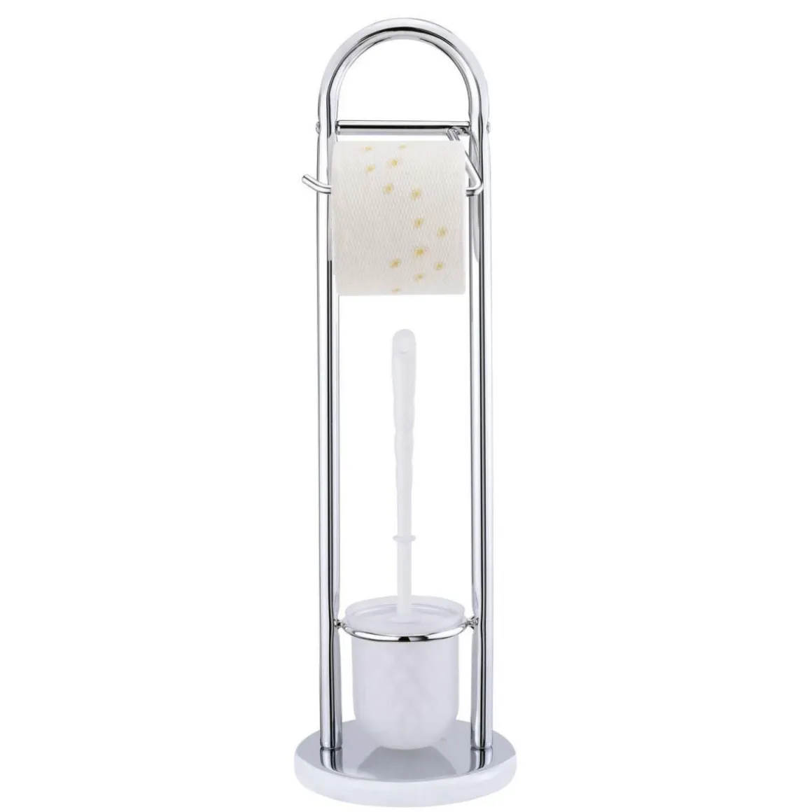 Wenko Stand WC-Garnitur Siena chrom