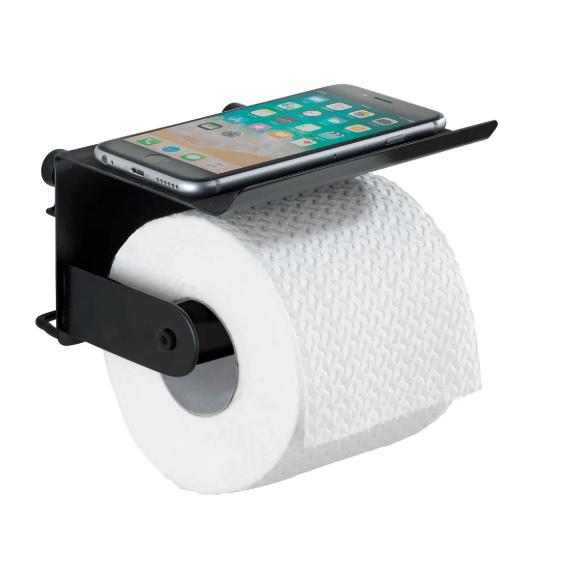 Wenko Toilettenpapierhalter Classic Plus schwarz