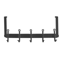 Wenko Türgarderobe Nostalgie 5 Haken schwarz