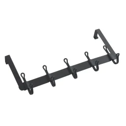 Wenko Türgarderobe Nostalgie 5 Haken schwarz