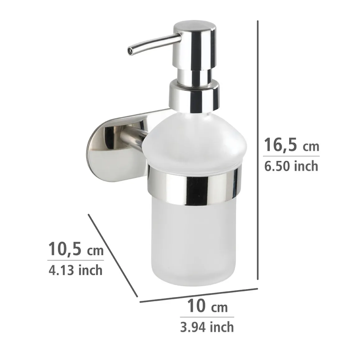 Wenko Turbo-Loc Seifenspender Orea Shine ca 200 ml