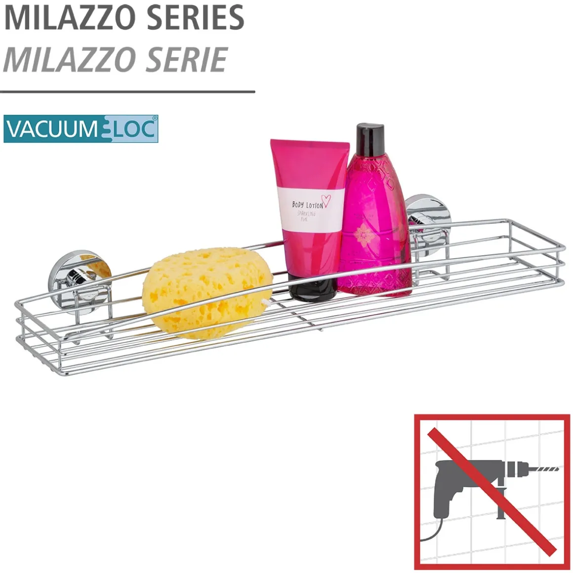 Wenko Vacuum-Loc Maxiablage Milazzo