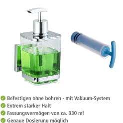 Wenko Vacuum-Loc Seifenspender Quadro