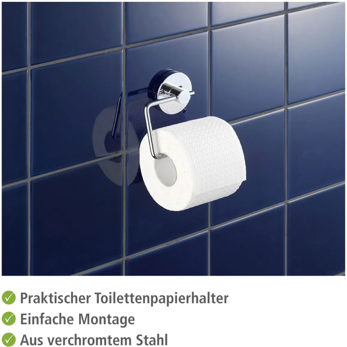 Wenko Vacuum-Loc Toilettenpapierhalter Milazzo