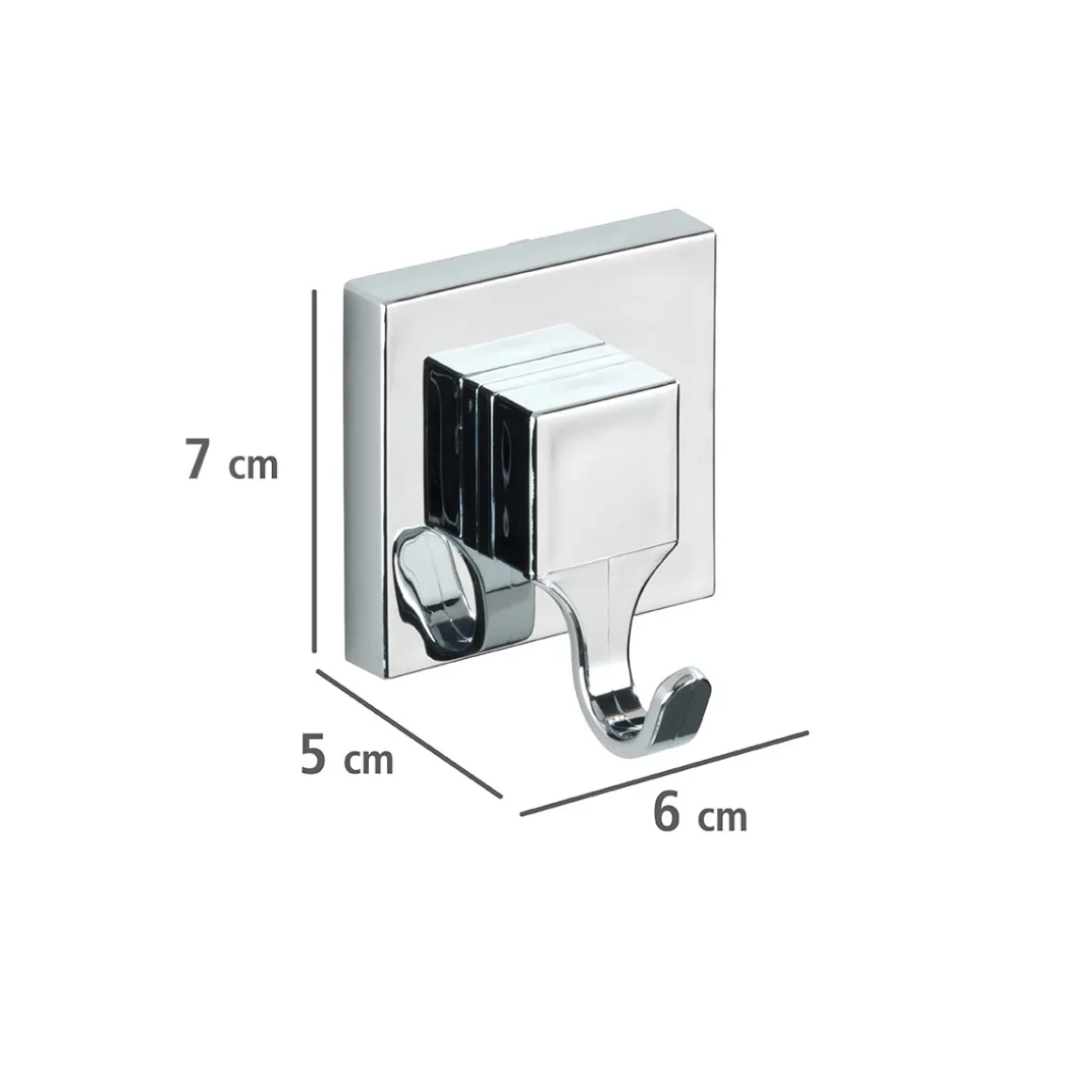 Wenko Vacuum-Loc Wandhaken Quadro 2er Set