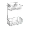 Wenko Vacuum-Loc Wandregal Bari 2 Etagen