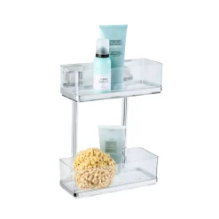 Wenko Vacuum-Loc Wandregal Quadro 2 Etagen
