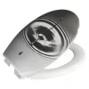 Wenko WC-Sitz Waterdrop Grau antibakteriell mit Absenkautomatik