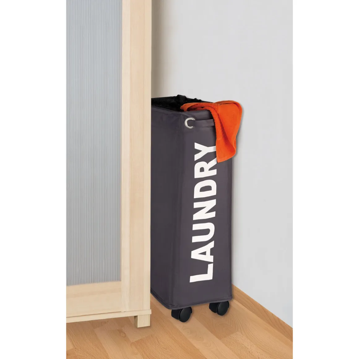 Wenko Wäschesammler Corno grau 43 l