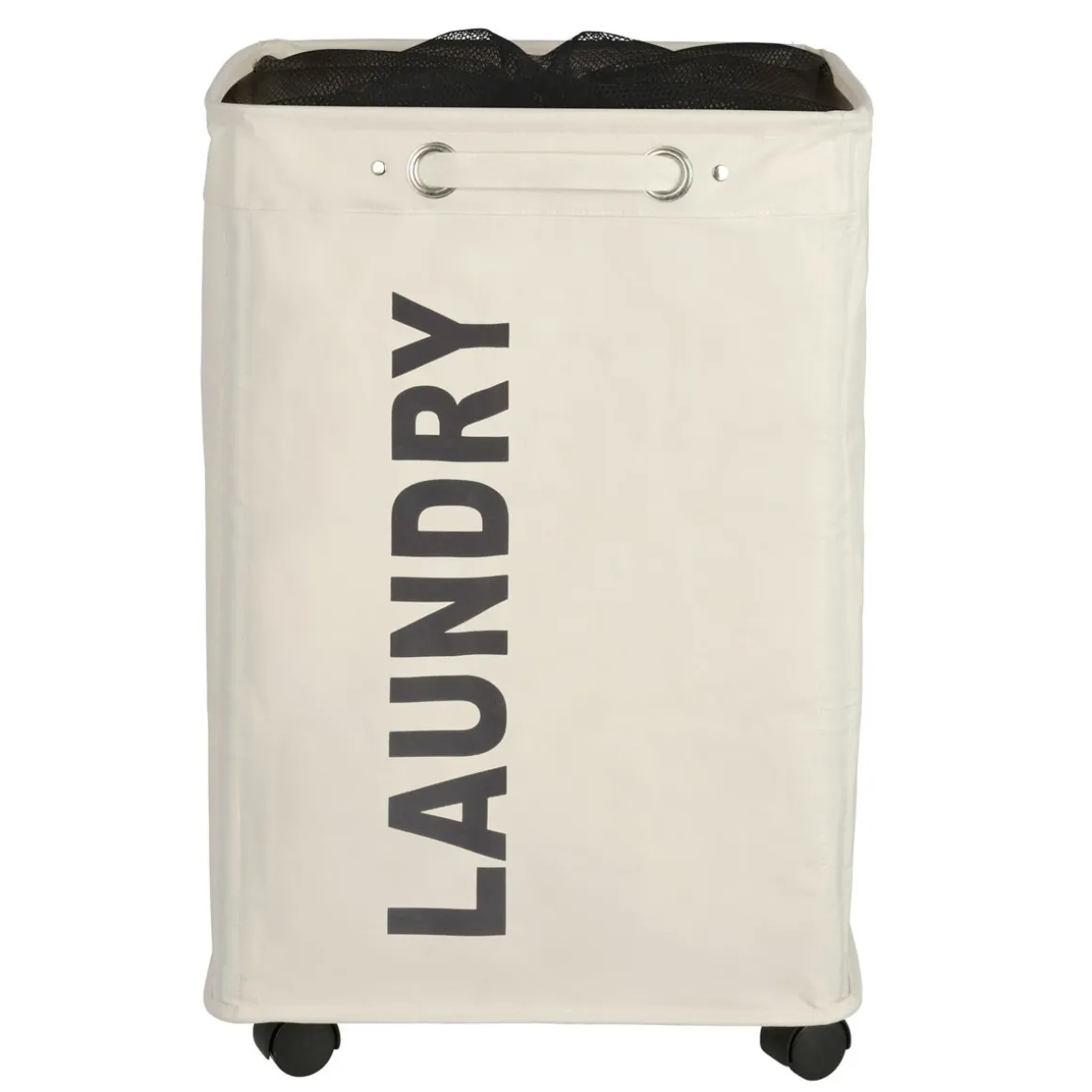 Wenko Wäschesammler Quadro beige 79 l