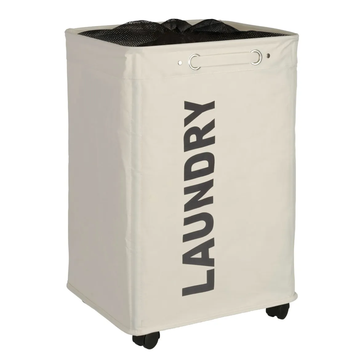 Wenko Wäschesammler Quadro beige 79 l