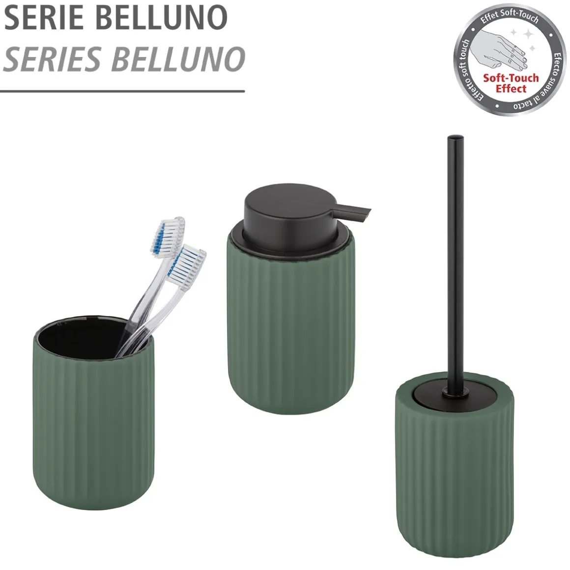 Wenko Zahnputzbecher Belluno grün