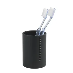 Wenko Zahnputzbecher Diamond schwarz
