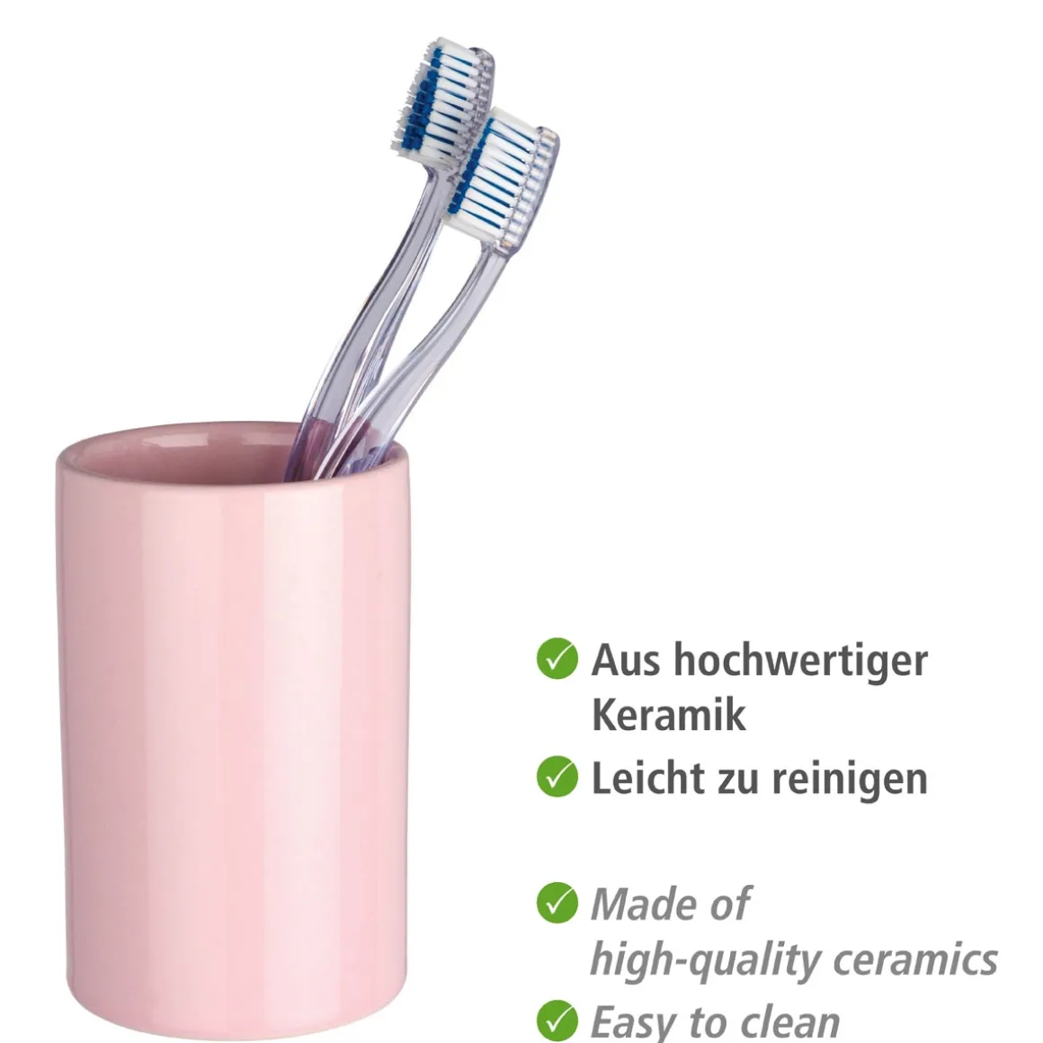 Wenko Zahnputzbecher Polaris rose