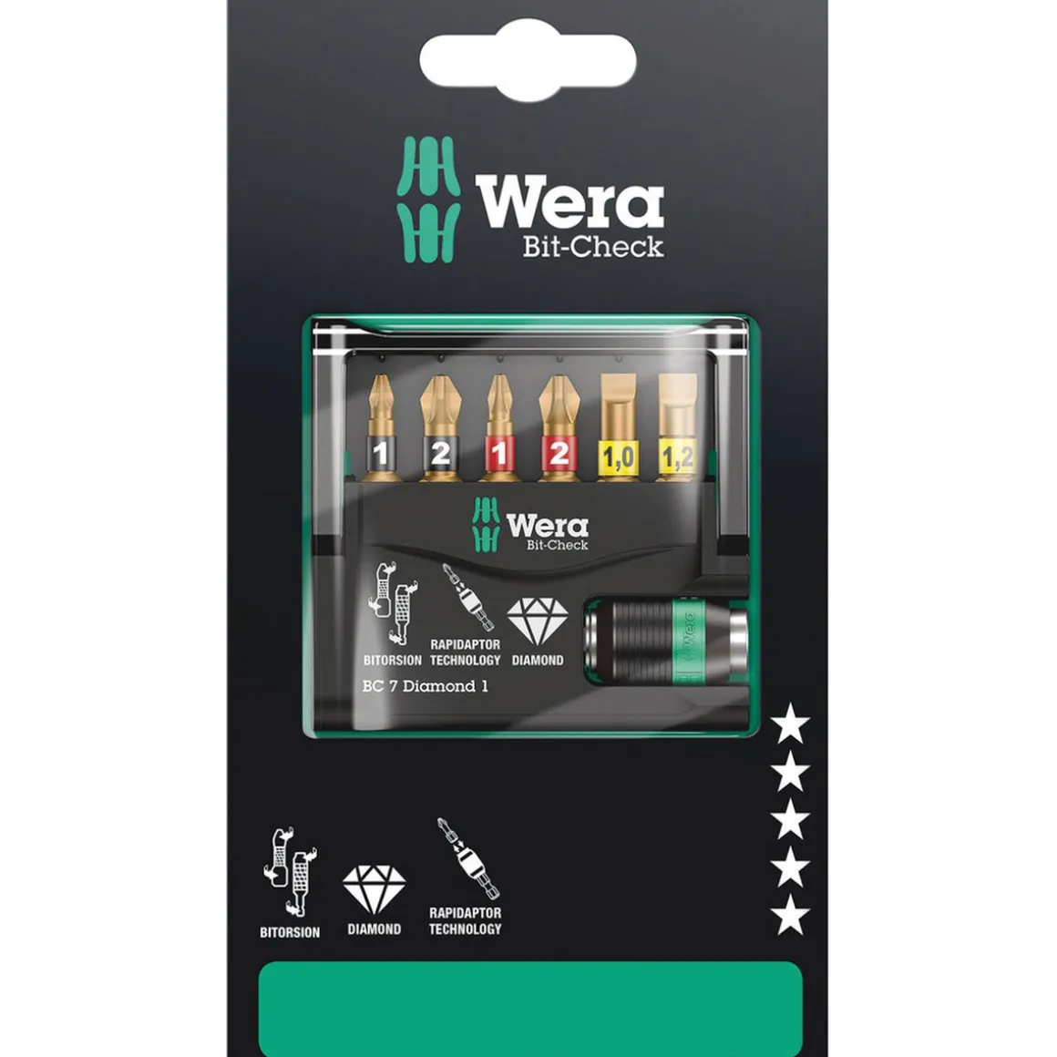 Wera Bit-Set Check 7 Diamond