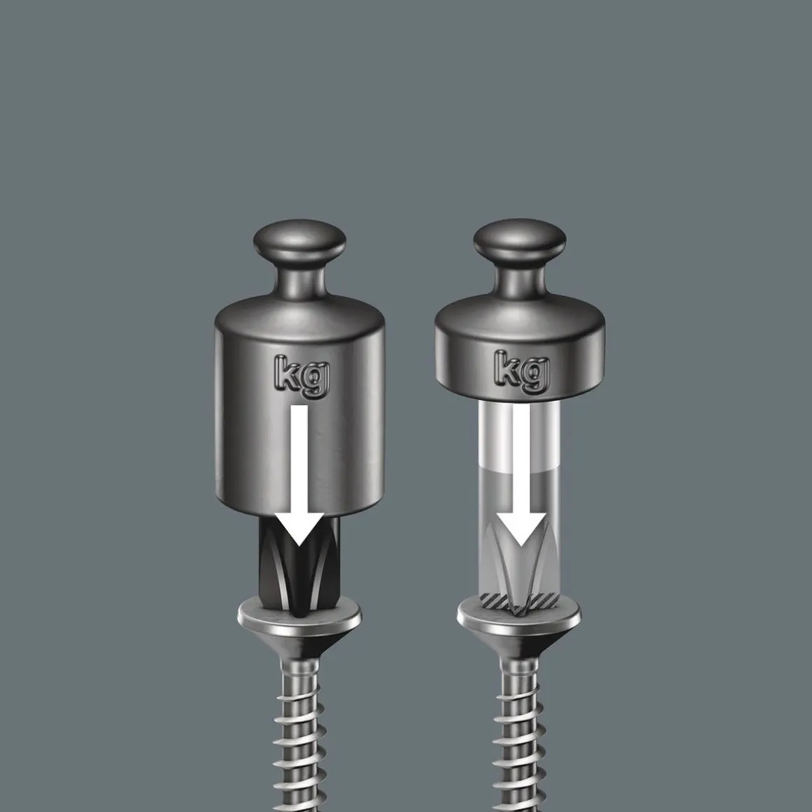 Wera Phillips-Schraubendreher Kraftform Plus mit SlipStop PH 100 mm