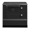 Westminster Holzherd K76-90, Farbe: Schwarz, Sichtfenster, 7,6kW