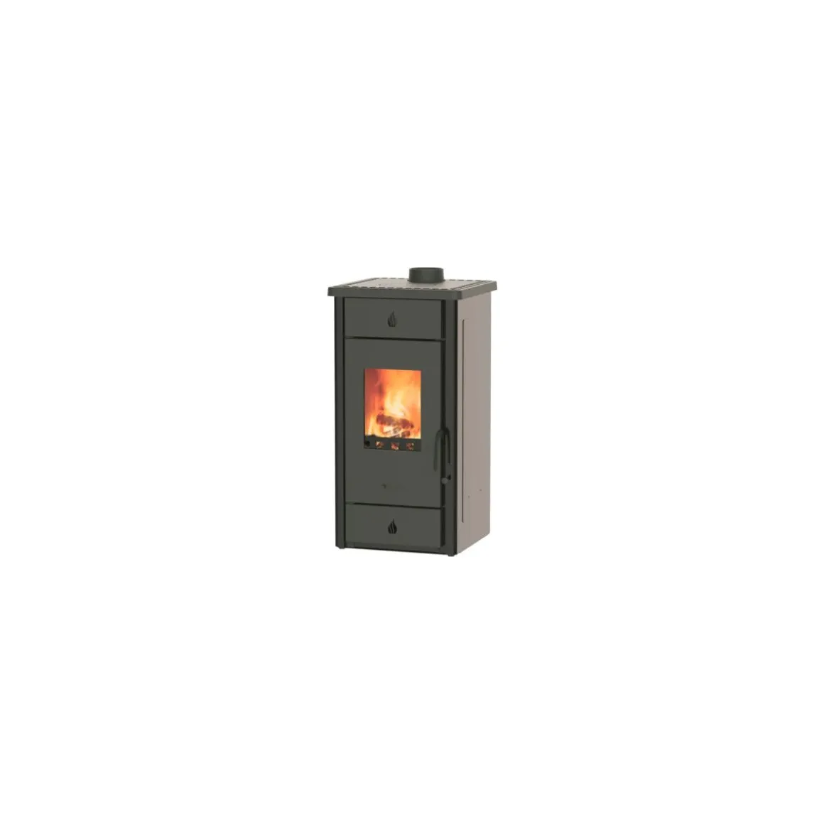 Westminster Luke II anthrazit 8kWKochfunktion Anschluss 120mm
