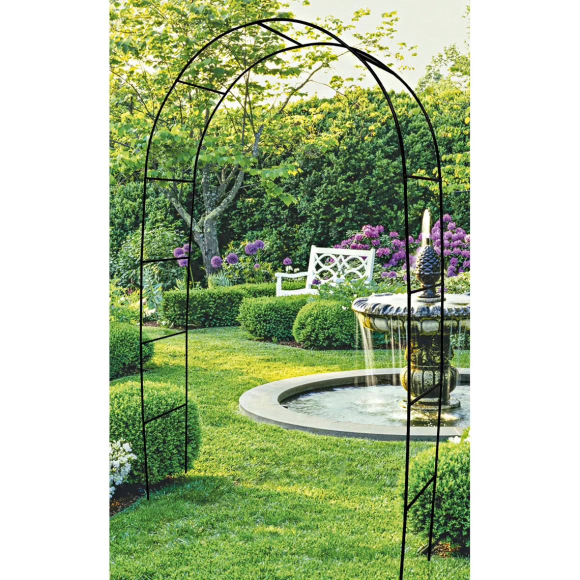 Wingart Rosenbogen 240 x 140 x 38 cm schwarz pulverbeschichtet