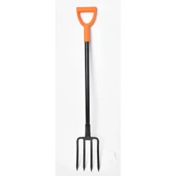 Wingart Spatengabel rund anthrazit/ orange