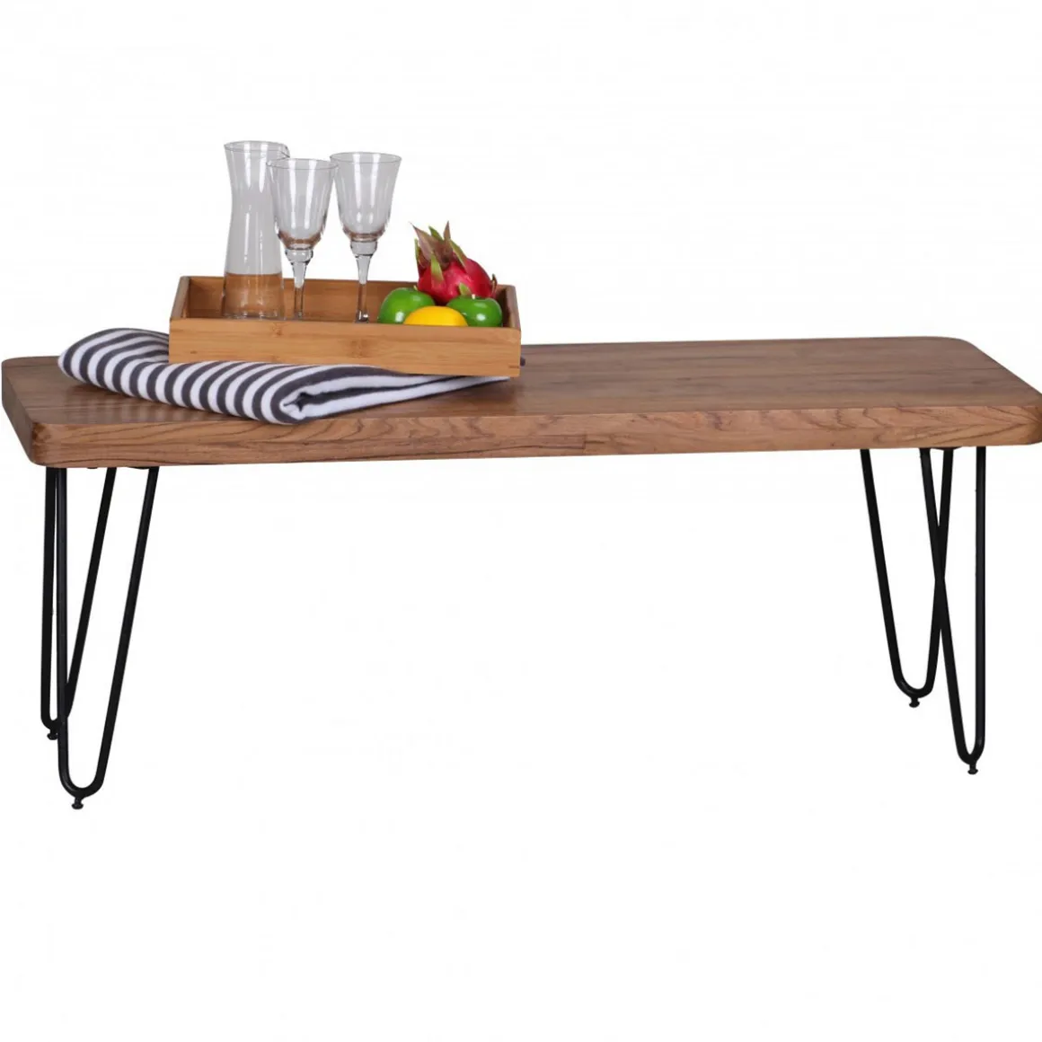 Wohnling Sitzbank 120x40x45 cm, Akazie